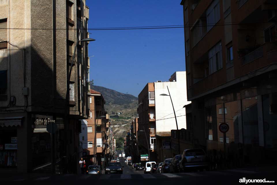 Avenida de la Constitución en Abarán