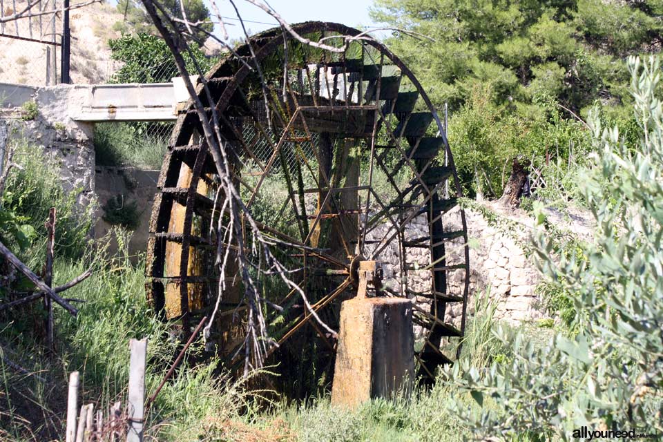 Candelón Waterwheel in Abarán. Spain