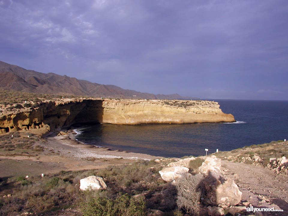 Cala Blanca en Lorca. Playas de Murcia