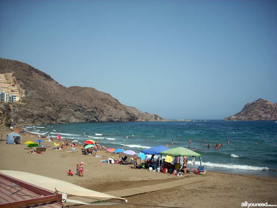 Playa del Hornillo en Aguilas