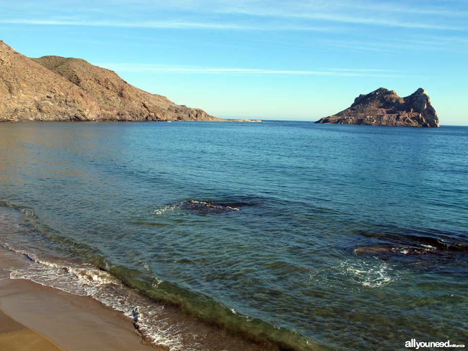 Playa del Hornillo en Aguilas