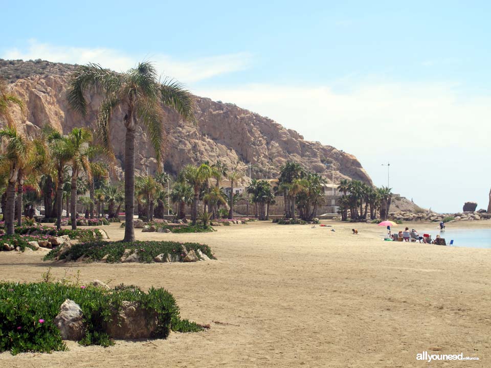 Playa de la Colonia en Aguilas