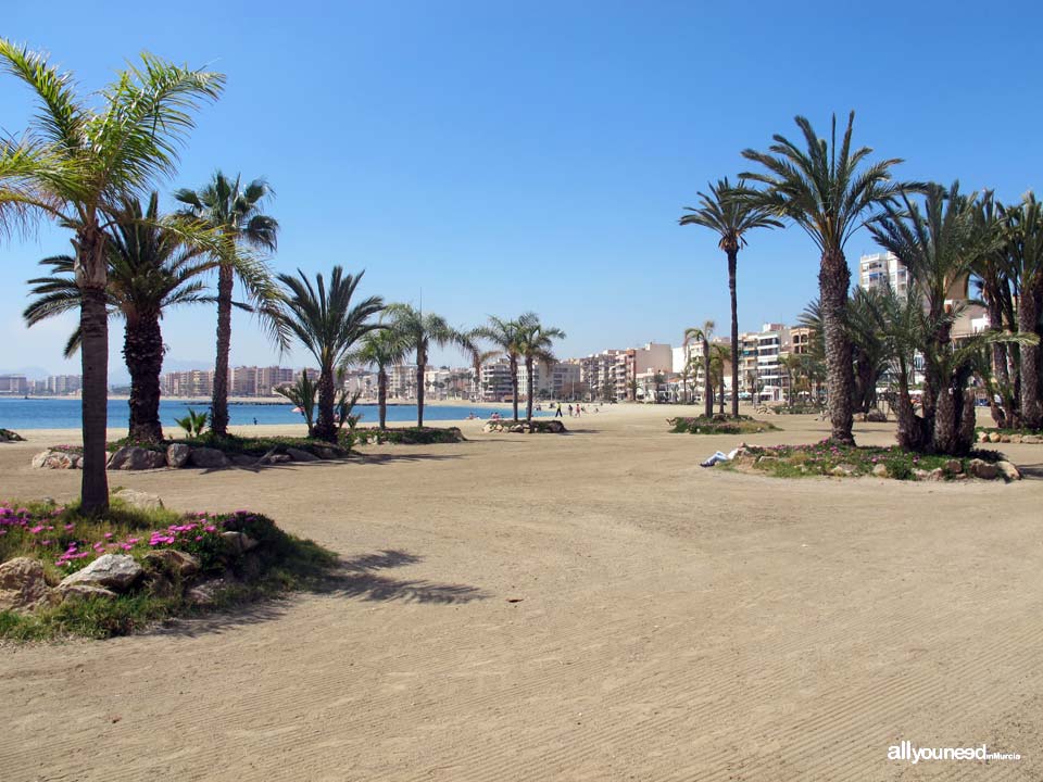 Playa de la Colonia en Aguilas