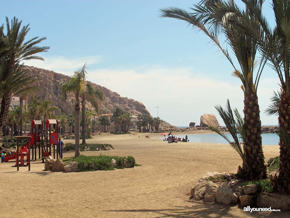 Playa de la Colonia en Aguilas