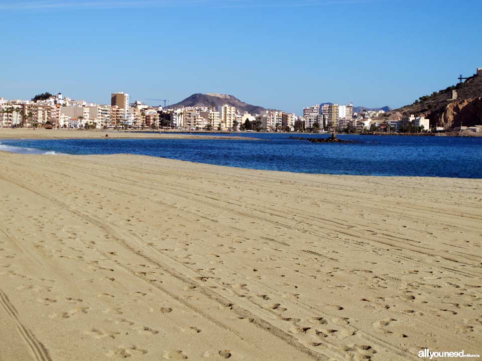 Resultado de imagen de playa de poniente murcia