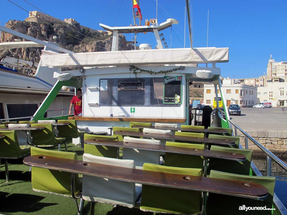 Barco Don Pancho en Águilas. Paseos en barco