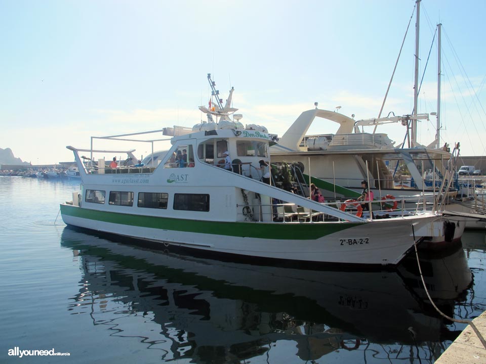 Barco Don Pancho en Águilas. Paseos en barco