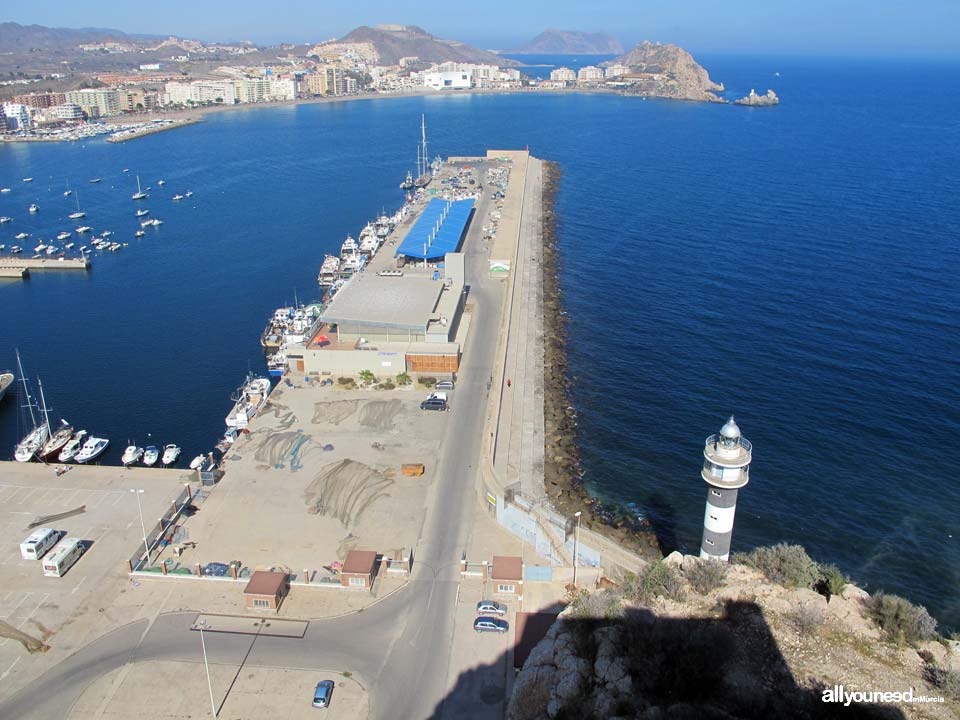 Faro de Punta Negra en Águilas. Murcia