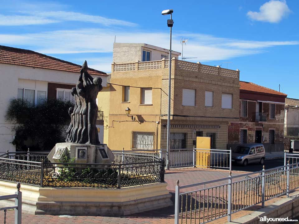 Aledo. Monumento al donante de sangre