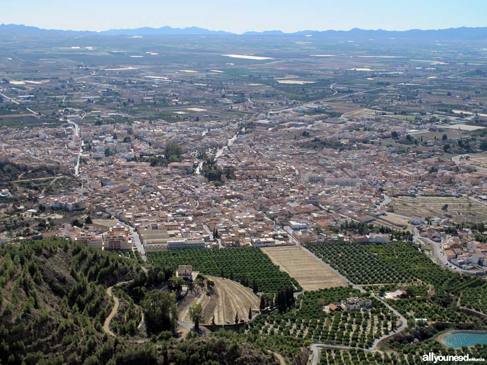 Vistas de Alhama desde el mirador de la Muela