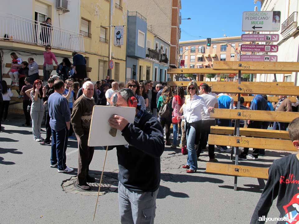 Encierros de Toros. Blanca