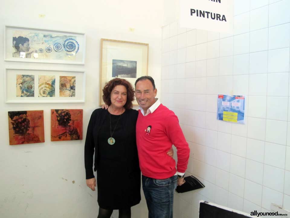 Bullfighting Art Market in Blanca. Pictures