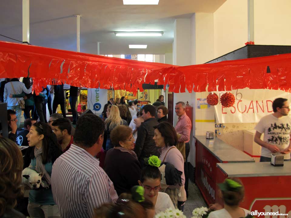 Bullfighting Art Market in Blanca. Pictures