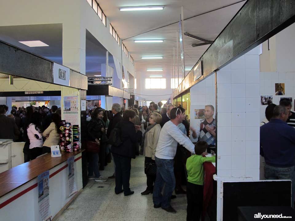 Bullfighting Art Market in Blanca. Pictures