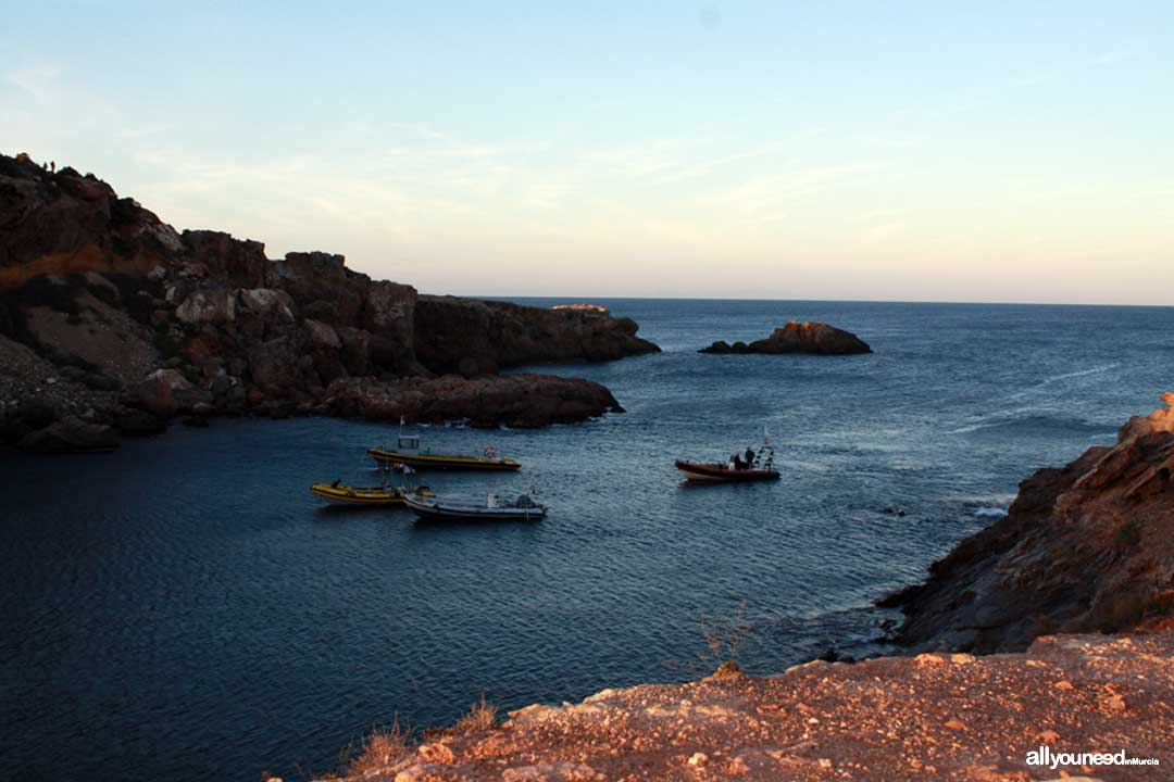 Scuba Diving in Cala Fría. Cabo de Palos