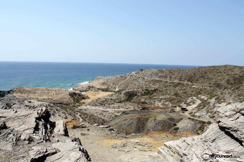 Calblanque.Cala de los Déntoles al fondo