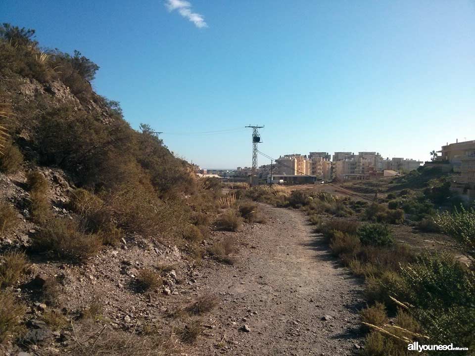 Trail from the cove of Cala Reona to Calblanque and back to Cala Reona