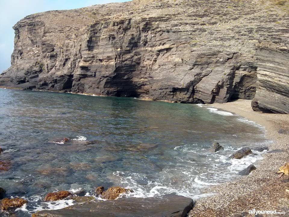 Cala Cocón. Cala solitaria. Playas de Calblanque. Murcia.