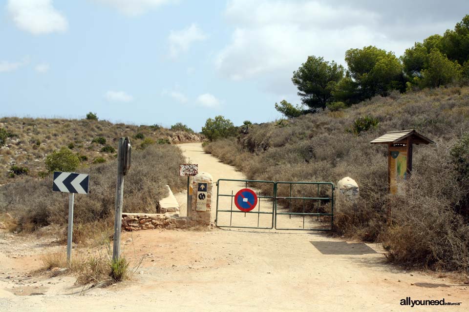 Sendero del Monte de las Cenizas. Inicio. Senderismo en Calblanque