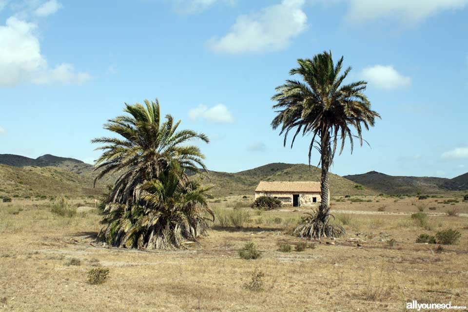 Senderos en el Parque Regional de Calblanque en Murcia -España