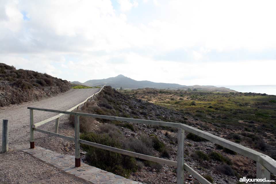 Senderos en el Parque Regional de Calblanque en Murcia -España