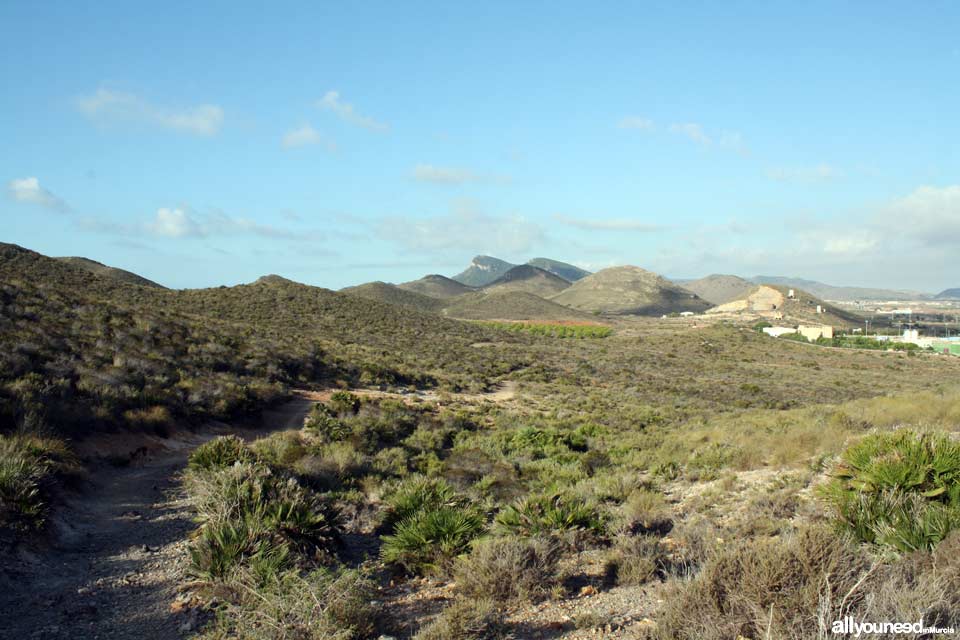 Senderos en el Parque Regional de Calblanque en Murcia -España