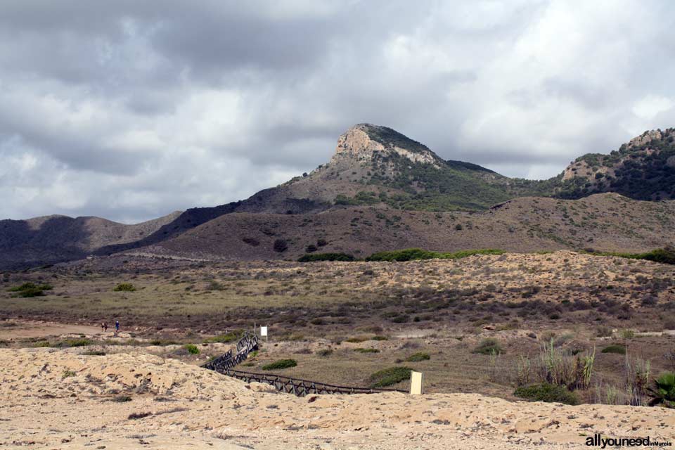 Senderos en el Parque Regional de Calblanque en Murcia -España