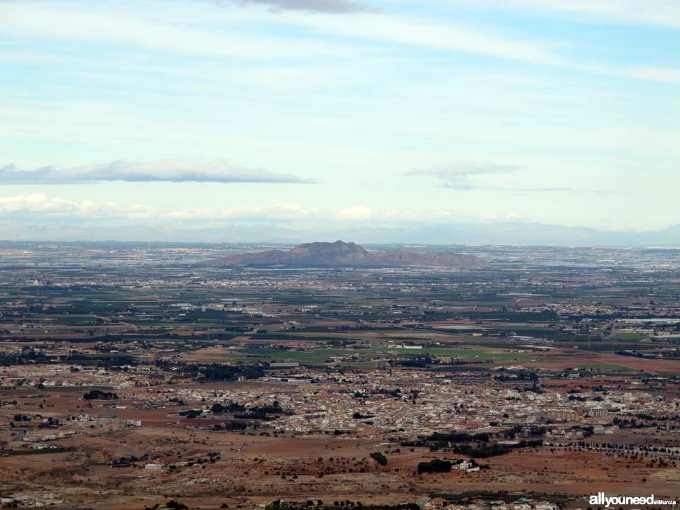 Panorámicas desde el Monte Roldán en Cartagena.. El Cabezo Gordo