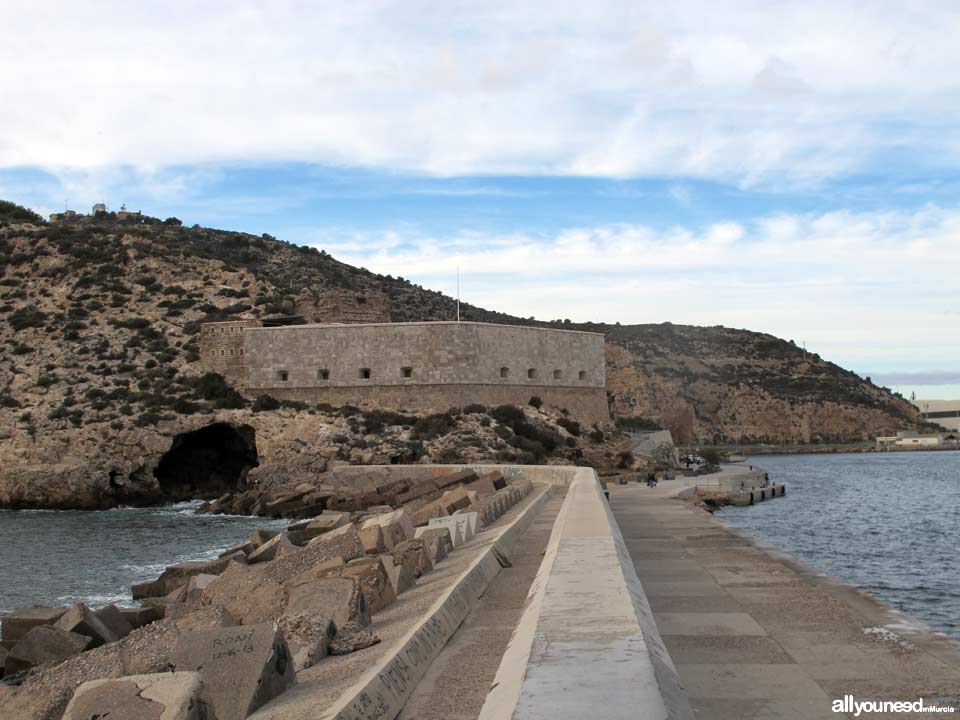 Fuerte de Navidad en el puerto de Cartagena