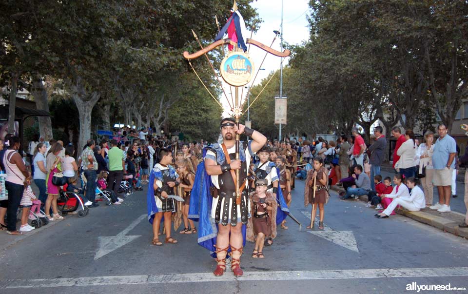 Carthagineses y Romanos en Cartagena. Tropa de Himilcon