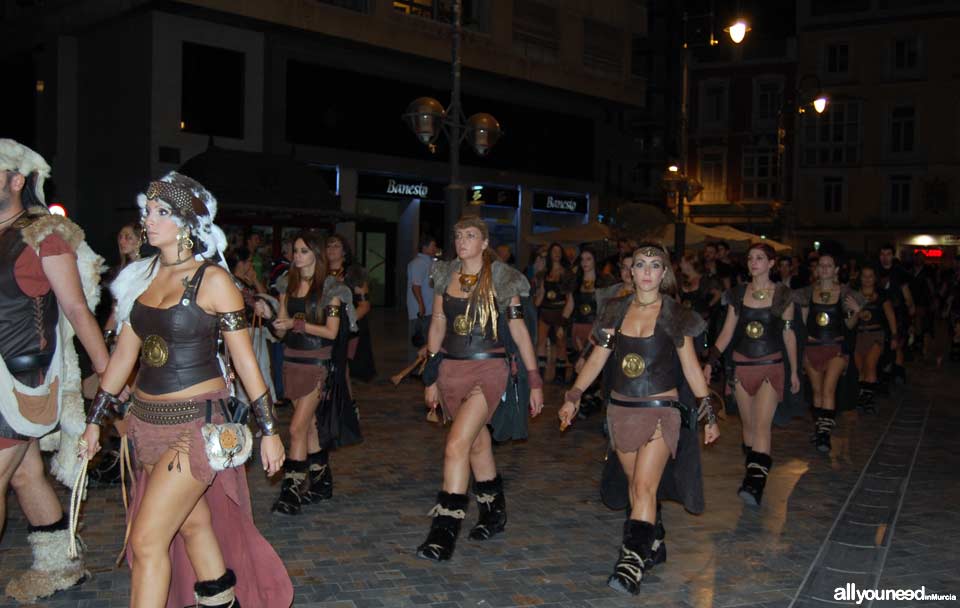 Carthagineses y Romanos en Cartagena. Desfile Honderos-Baleares