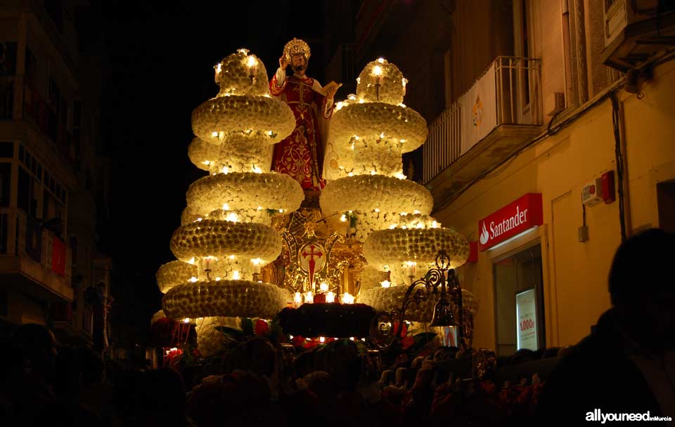 Float of Santiago Apóstol. Holy Week in Cartagena