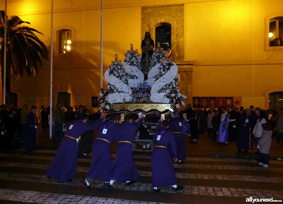 Float of Cristo de Medinaceli. Holy Week in Cartagena