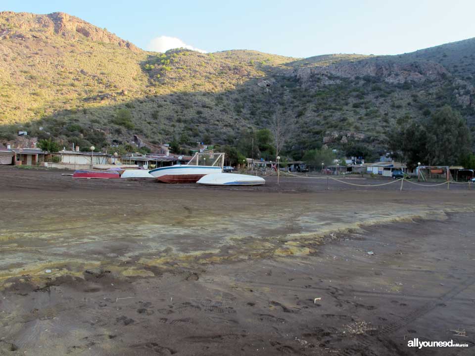 Playa del El Gorguel entre Portmán y La Unión