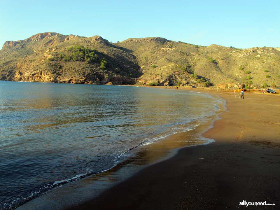 Playa del El Gorguel entre Portmán y La Unión