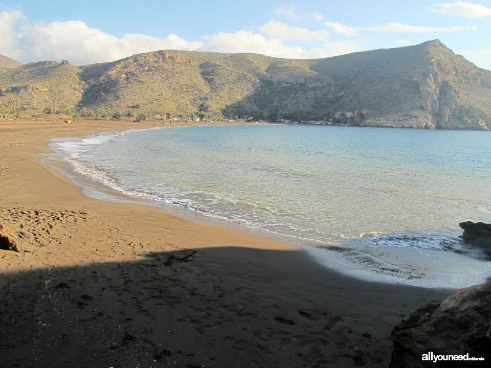 Playa del El Gorguel entre Portmán y La Unión