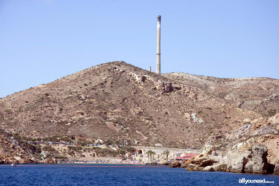 Cala Cortina en Cartagena