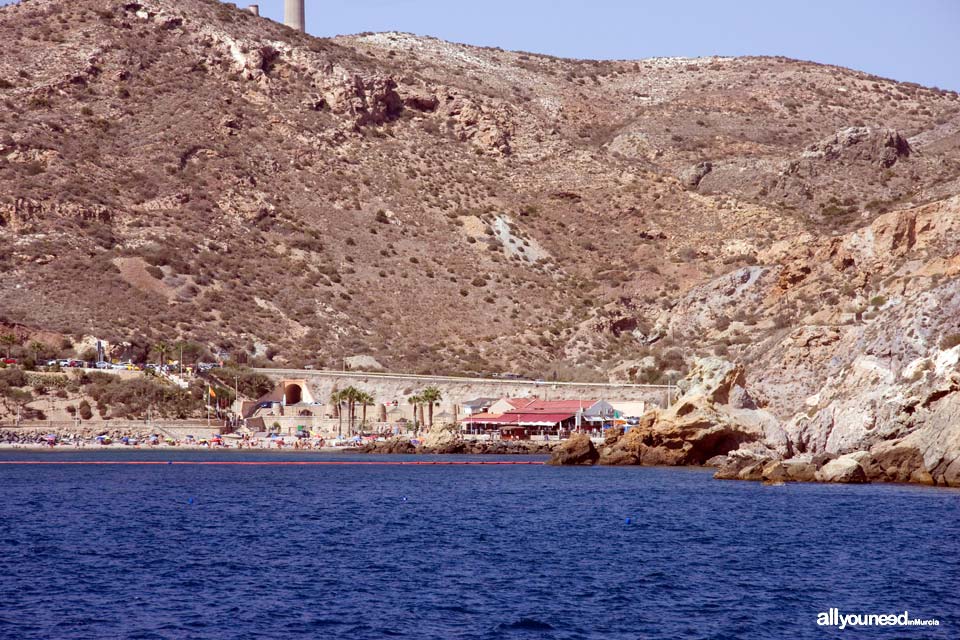 Cala Cortina en Cartagena