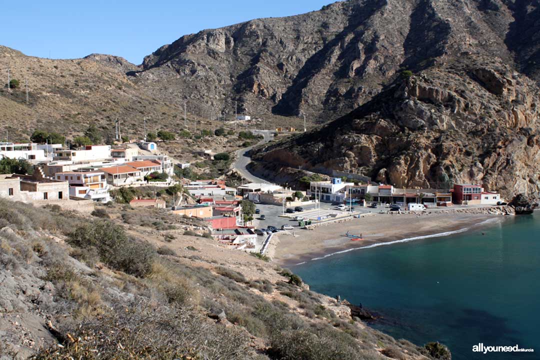 Playa el Portús en Cartagena