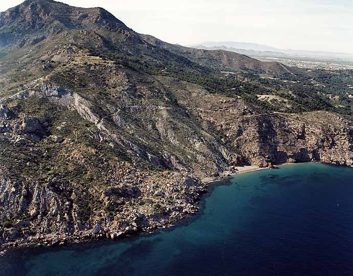 Playa la Parajola en Cartagena