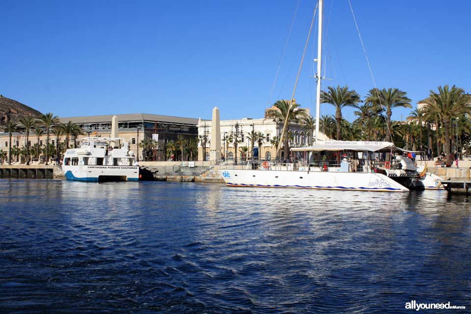 cabina Increíble Sumergido Catamarán Olé. Rutas en catamarán a vela y a motor | All You Need In Murcia