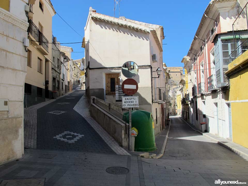 Calle Mayor de Abajo y Cuesta Moreno de Cehegín