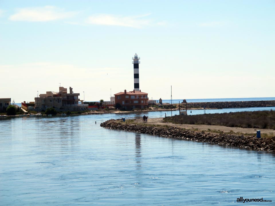 Faro del Estacio en la Manga del Mar Menor. Murcia
