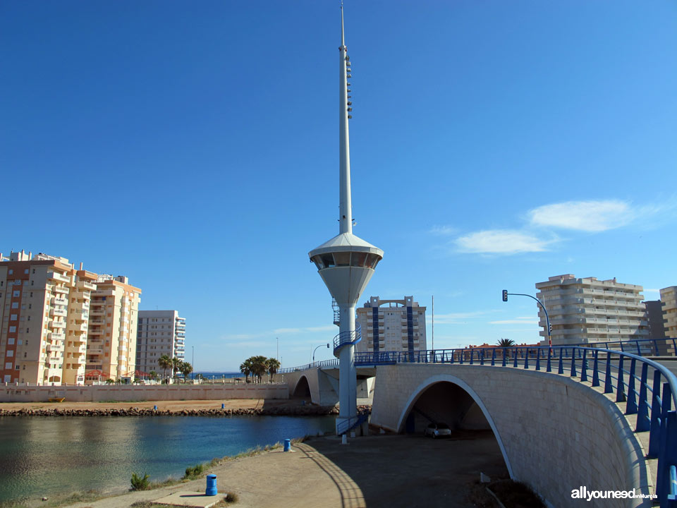 Gola, Canal y Puente del Estacio en la Manga del Mar Menor