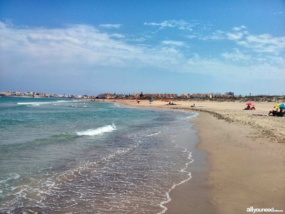 Playa de las Amoladeras. La Manga del Mar Menor