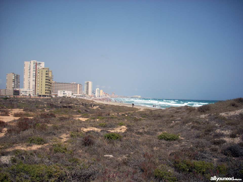 Playa de las Amoladeras. La Manga del Mar Menor