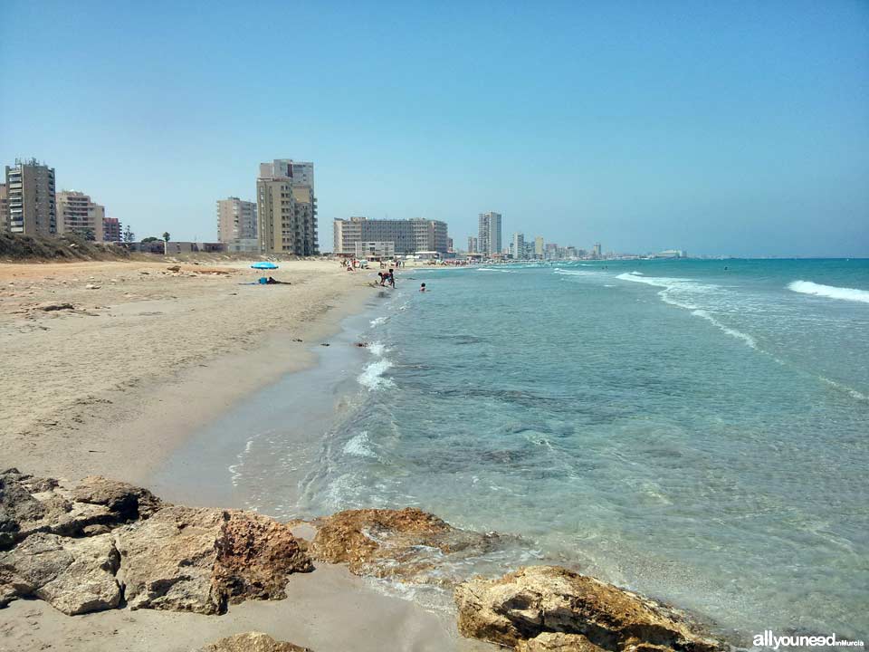 Playa de las Amoladeras. La Manga del Mar Menor