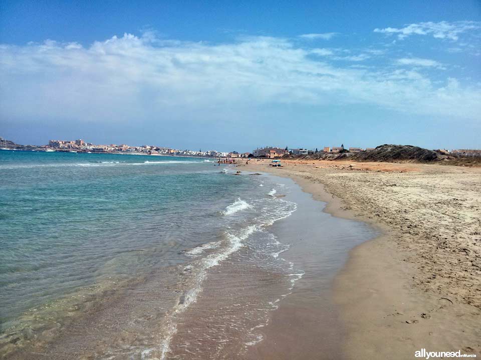 Playa de las Amoladeras. La Manga del Mar Menor