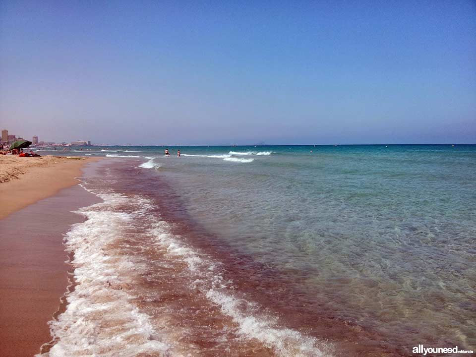 Playa de las Amoladeras. La Manga del Mar Menor