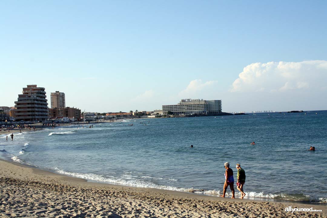 Playa de Galúa. La Manga Playa de Galúa. La Manga